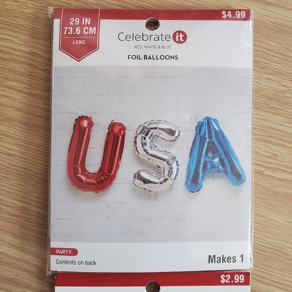 Fourth of July USA flag balloon cookie cutter party decor bundle - Picture 4 of 7